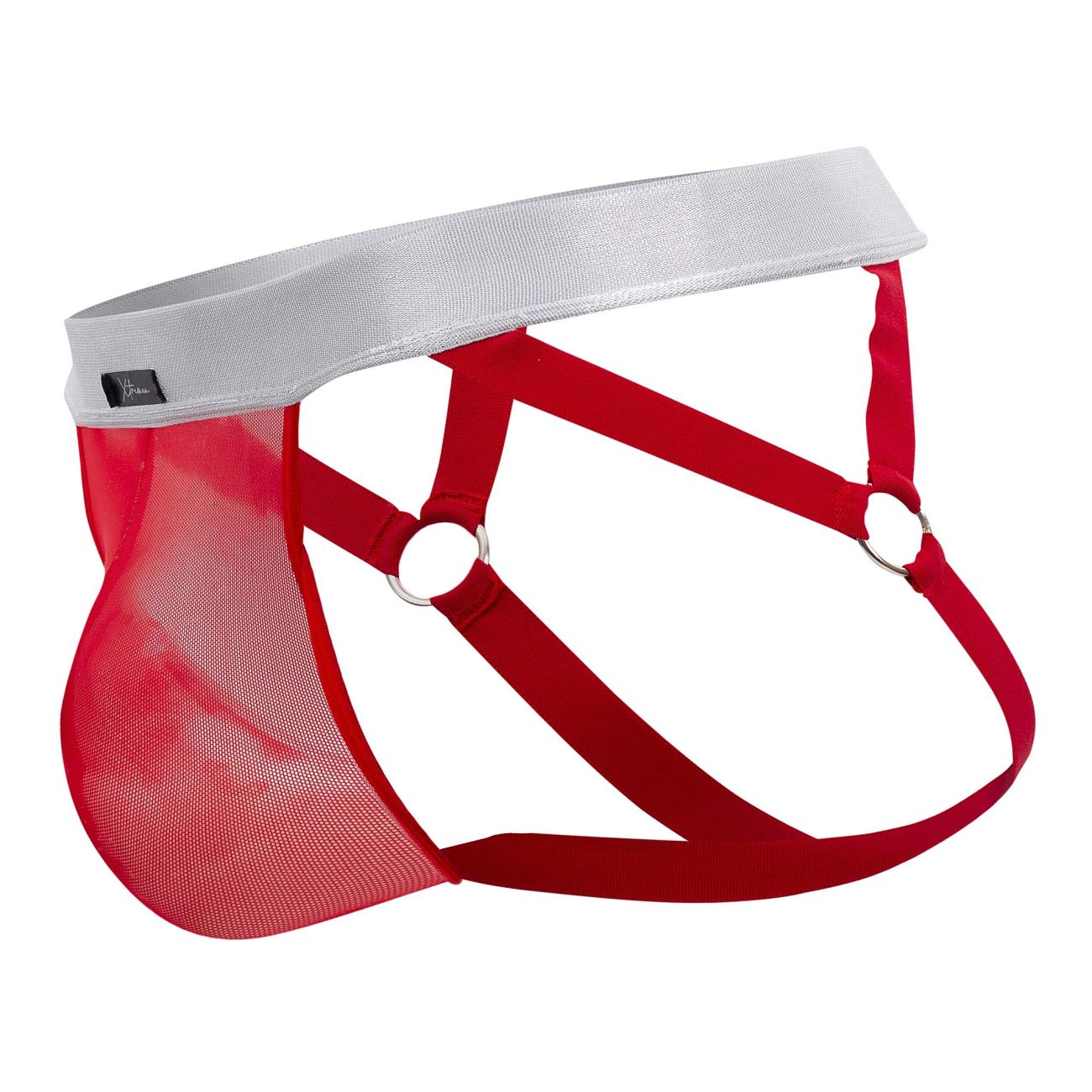 Xtremen 91134 Stylish Mesh Jockstrap Red