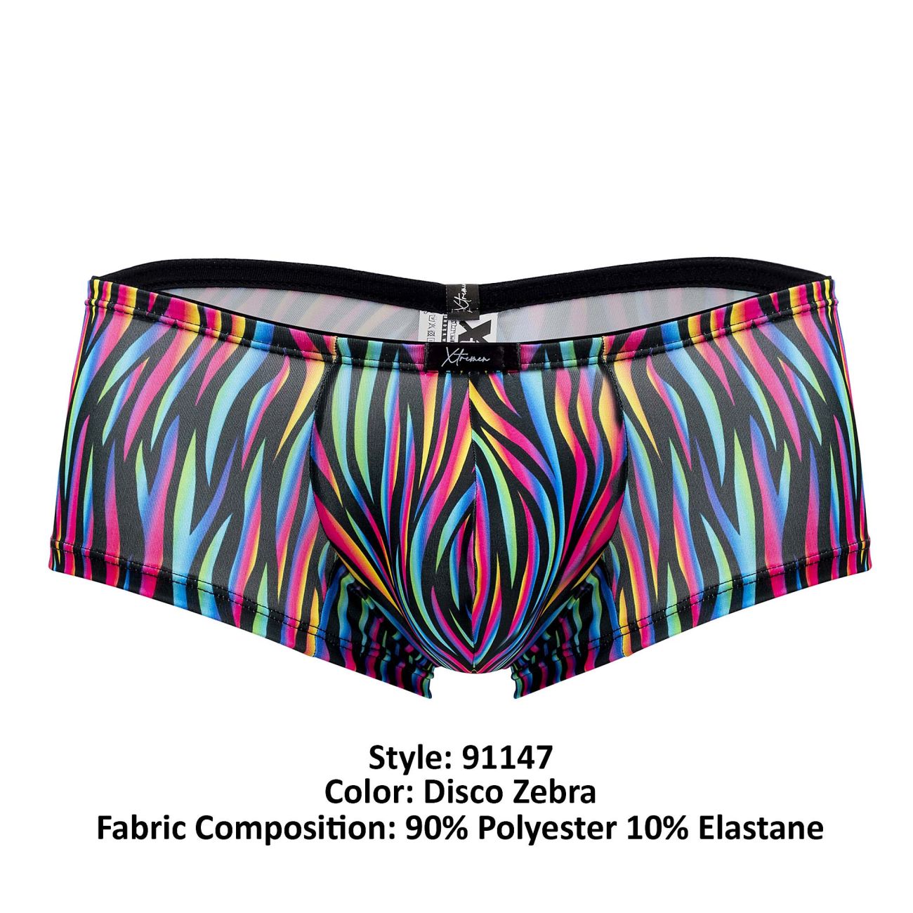 Xtremen 91147 Printed Microfiber Trunks Disco Zebra