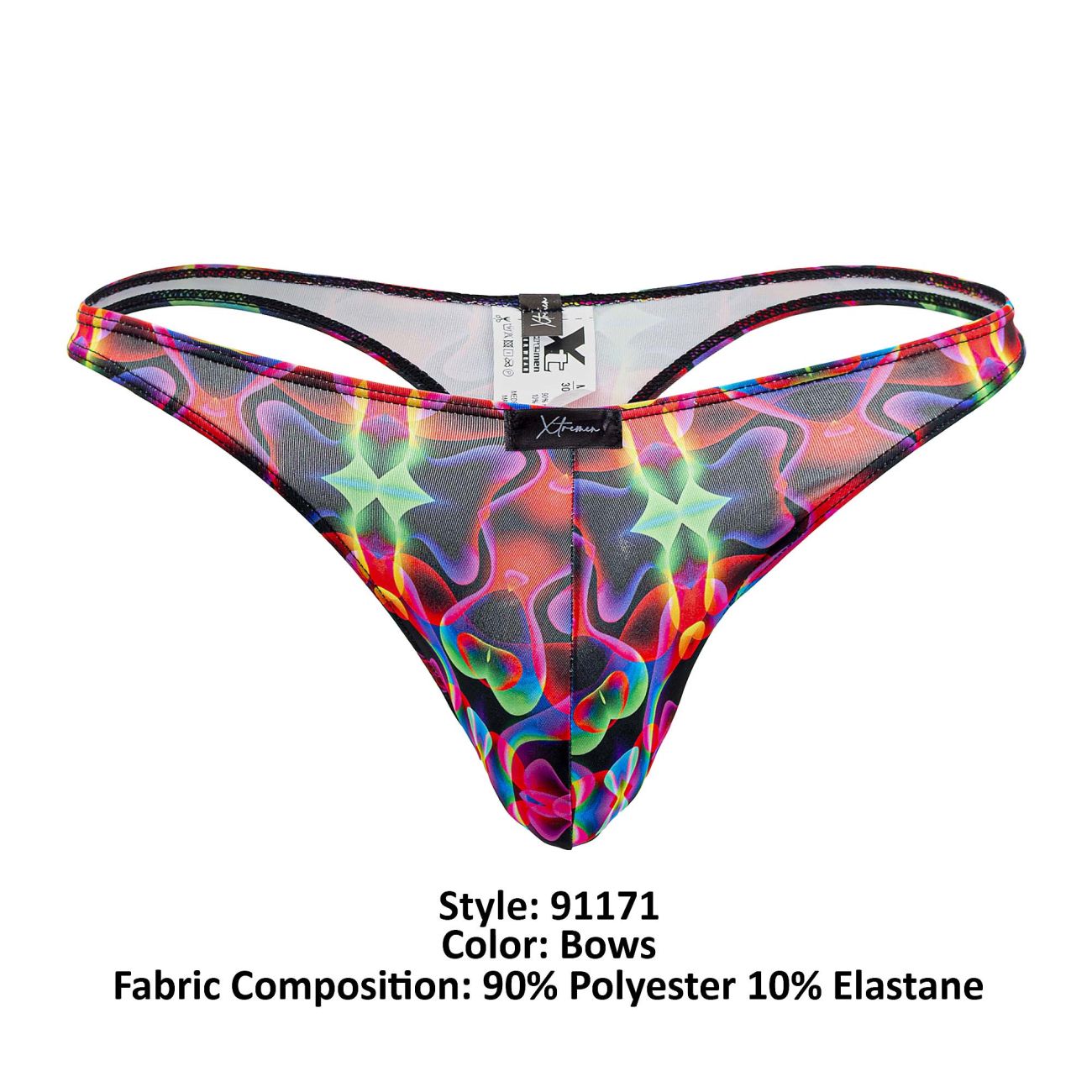 Xtremen 91171 Printed Thongs Bows