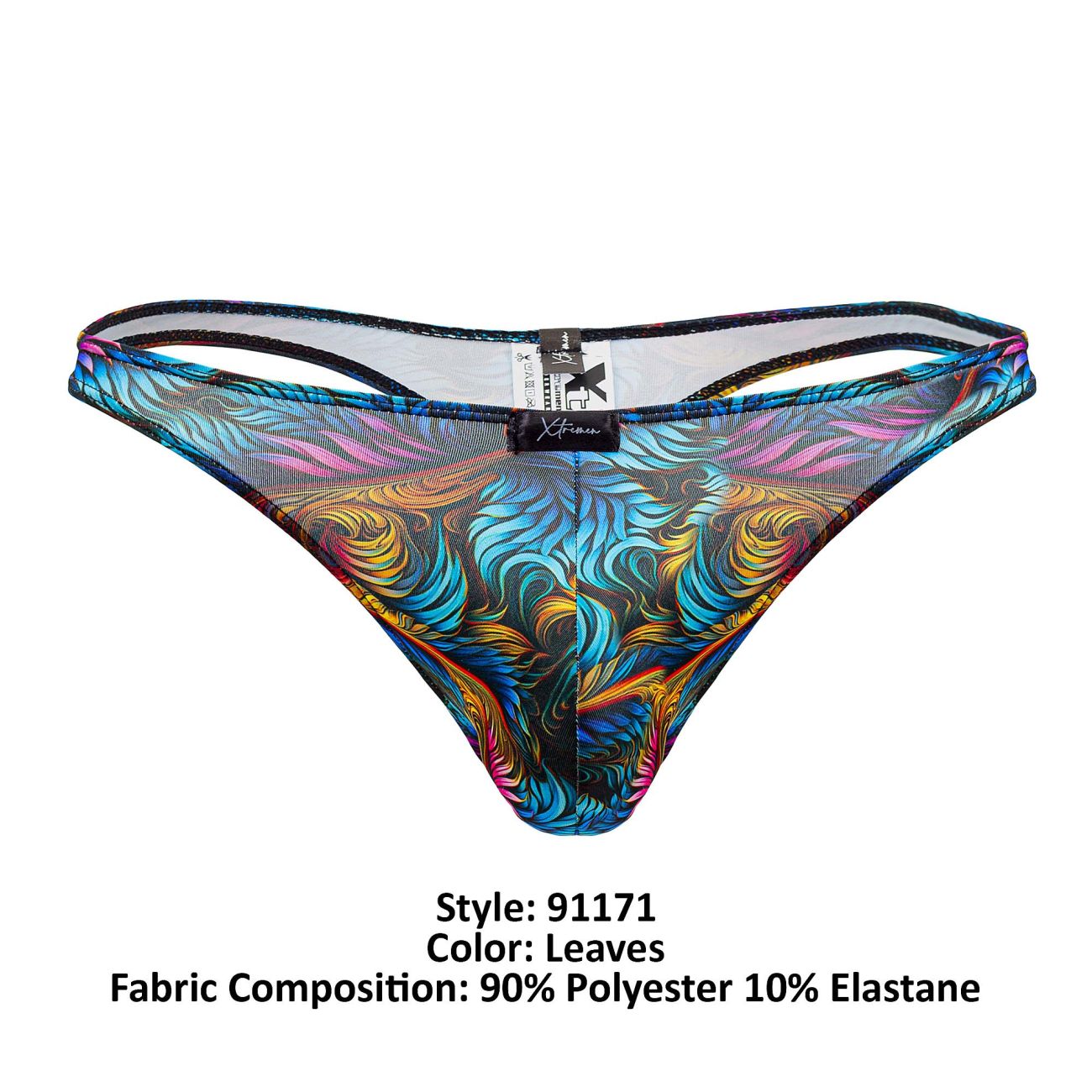 Xtremen 91171 Printed Thongs Leaves