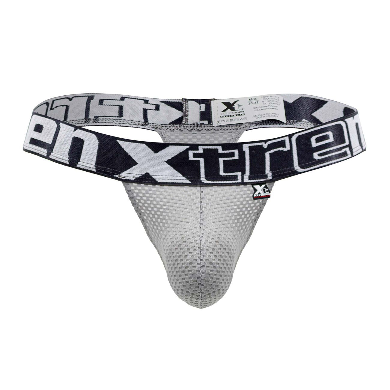 Xtremen 91184 Mesh Thongs Gray