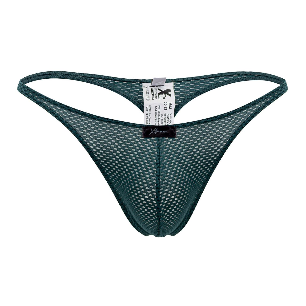 Xtremen 91185 Mesh Thongs Green