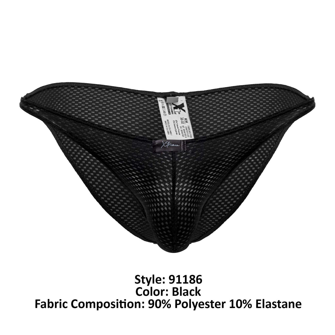 Xtremen 91186 Mesh Bikini Gray Black