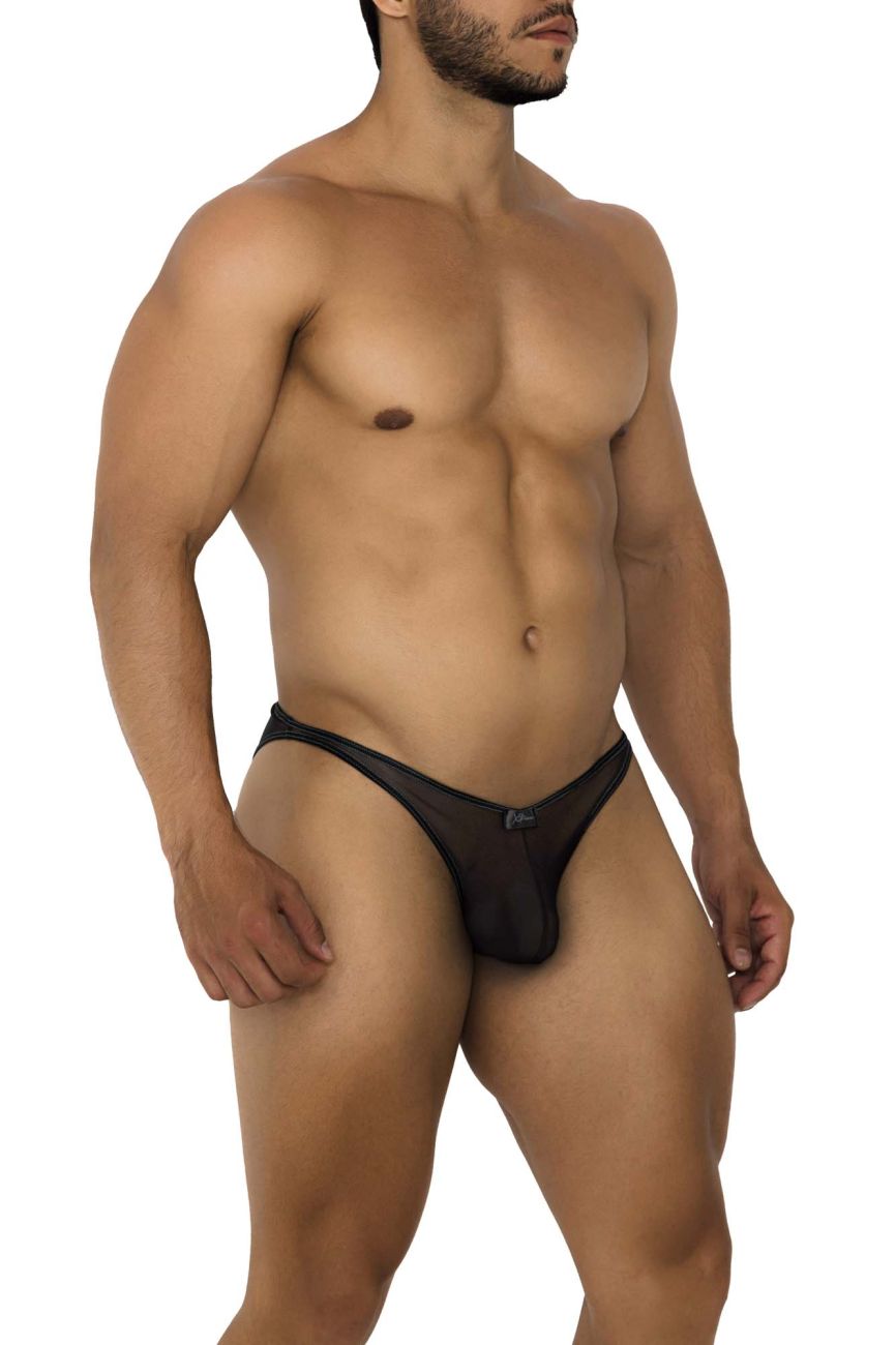 Xtremen 91187 Tulle Mesh Bikini Black