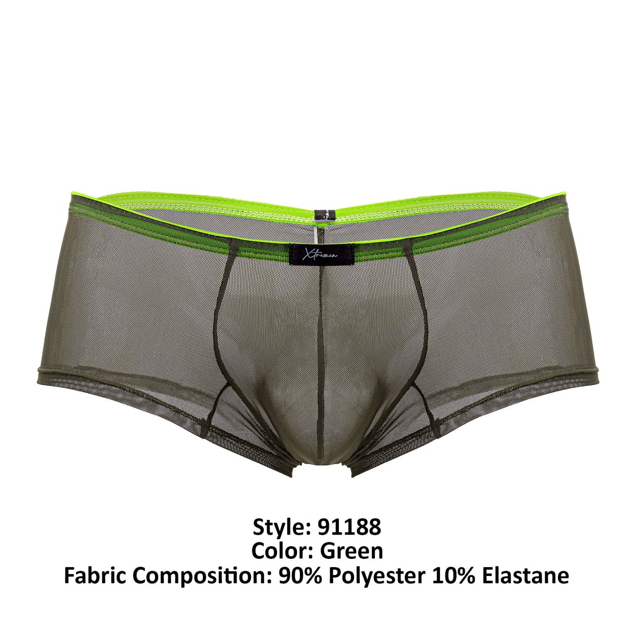 Xtremen 91188 Tulle mesh Trunks Green