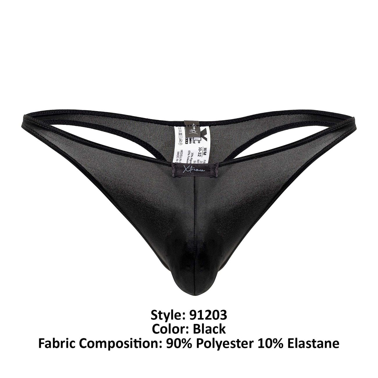 Xtremen 91203 Microfiber Thongs Black