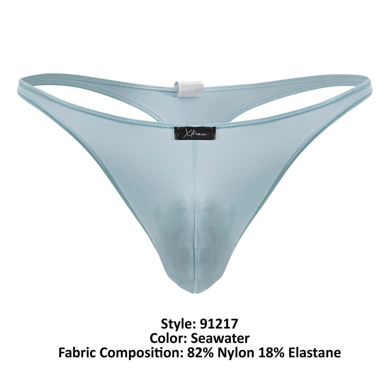 Xtremen 91217 Mens Pastel Coloured Microfiber Thongs Seawater
