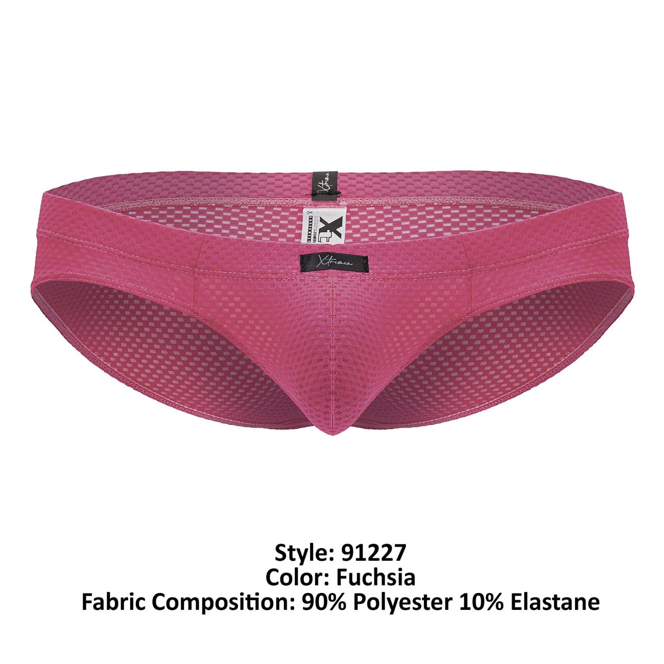 Xtremen 91227 Mens Soft Microfiber Briefs Fuchsia