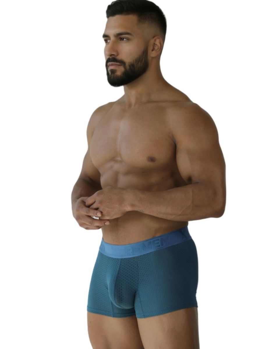 Xtremen 91251 Xtremen Mens Micro-Perforated High Performance Boxer Briefs Petrol