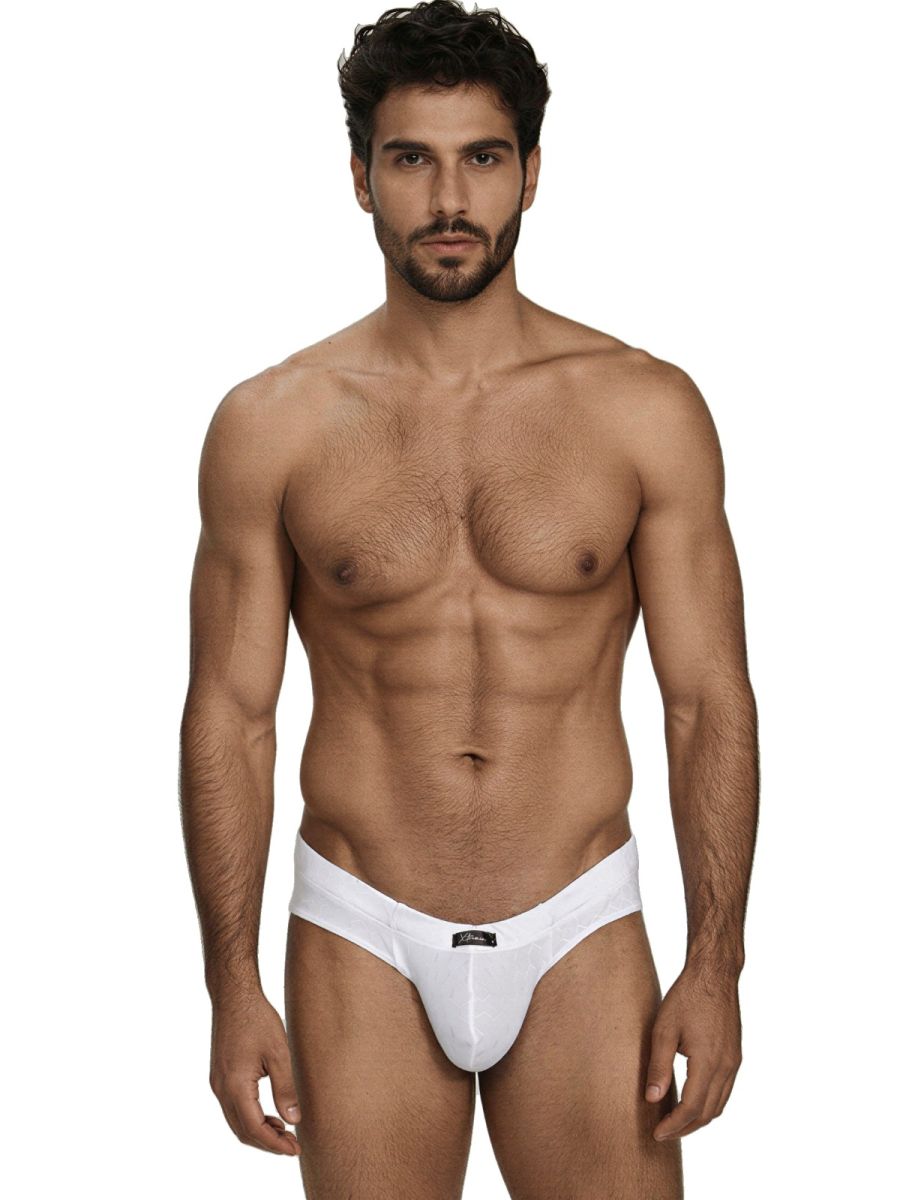 Xtremen 91258 Mens Soft & Comfortable Microfiber Briefs White