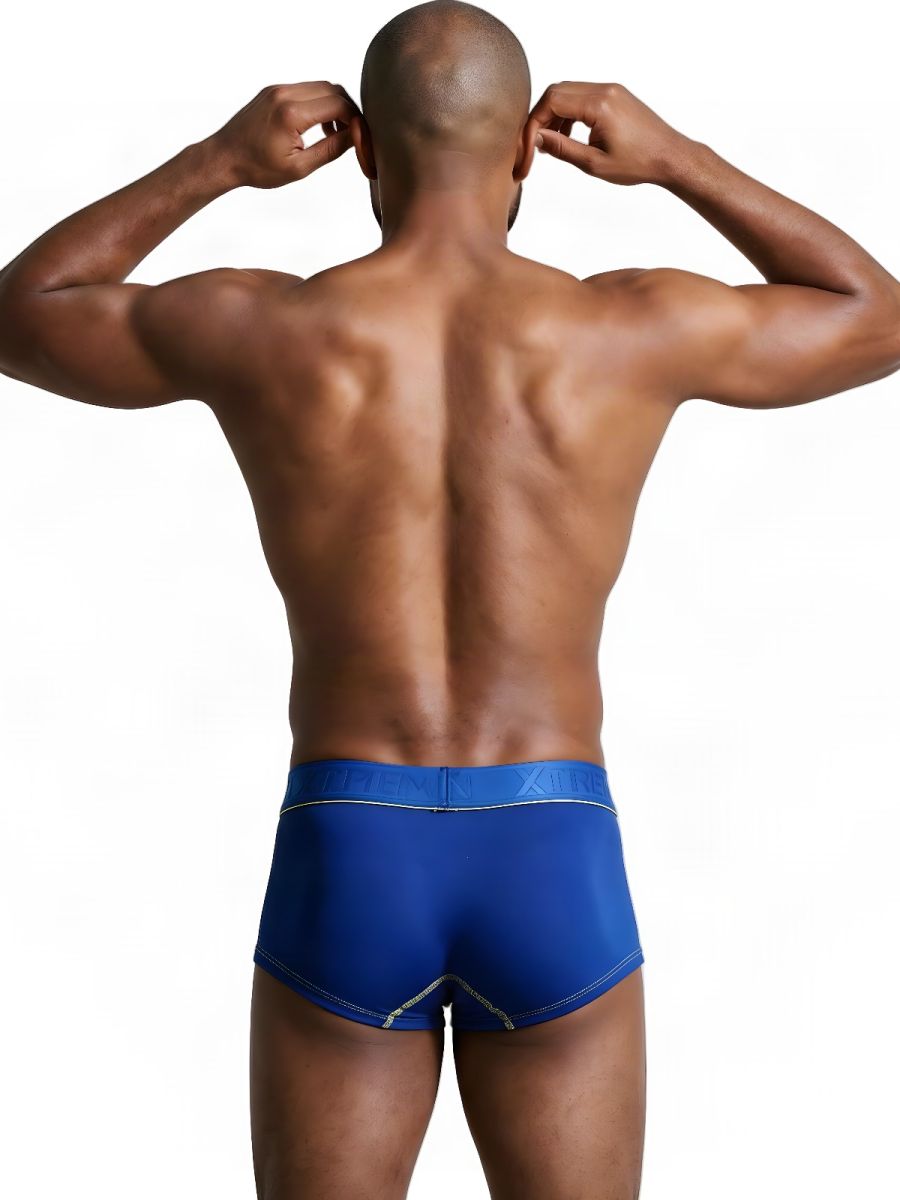 Xtremen 91259 Mens Microfiber Ultra Sleek Trunks Royal Blue