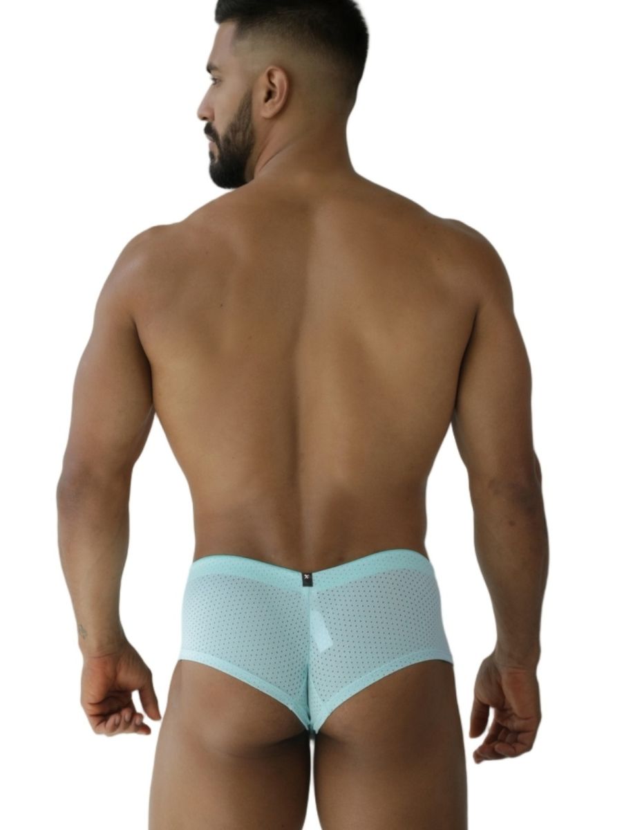 Xtremen 91269 Mens Sleek V-Cut Performance Mesh Briefs Seawater