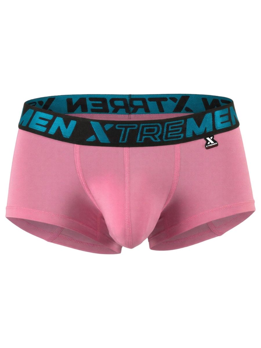 Xtremen 91272 Mens Microfiber Daily Essentials Trunks Pink