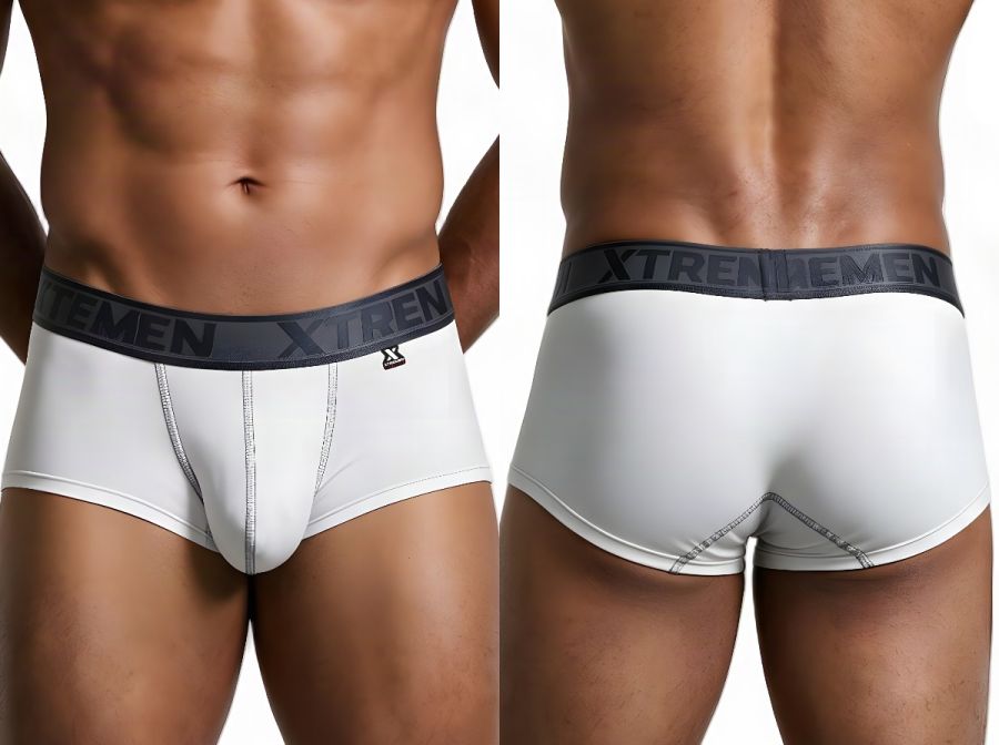 Xtremen 91273 Mens Microfiber Daily Comfort Briefs White