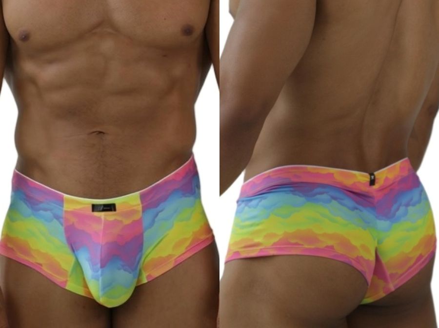 Xtremen 91283 Ultimate Low-Rise Rainbow Printed Briefs Cloud