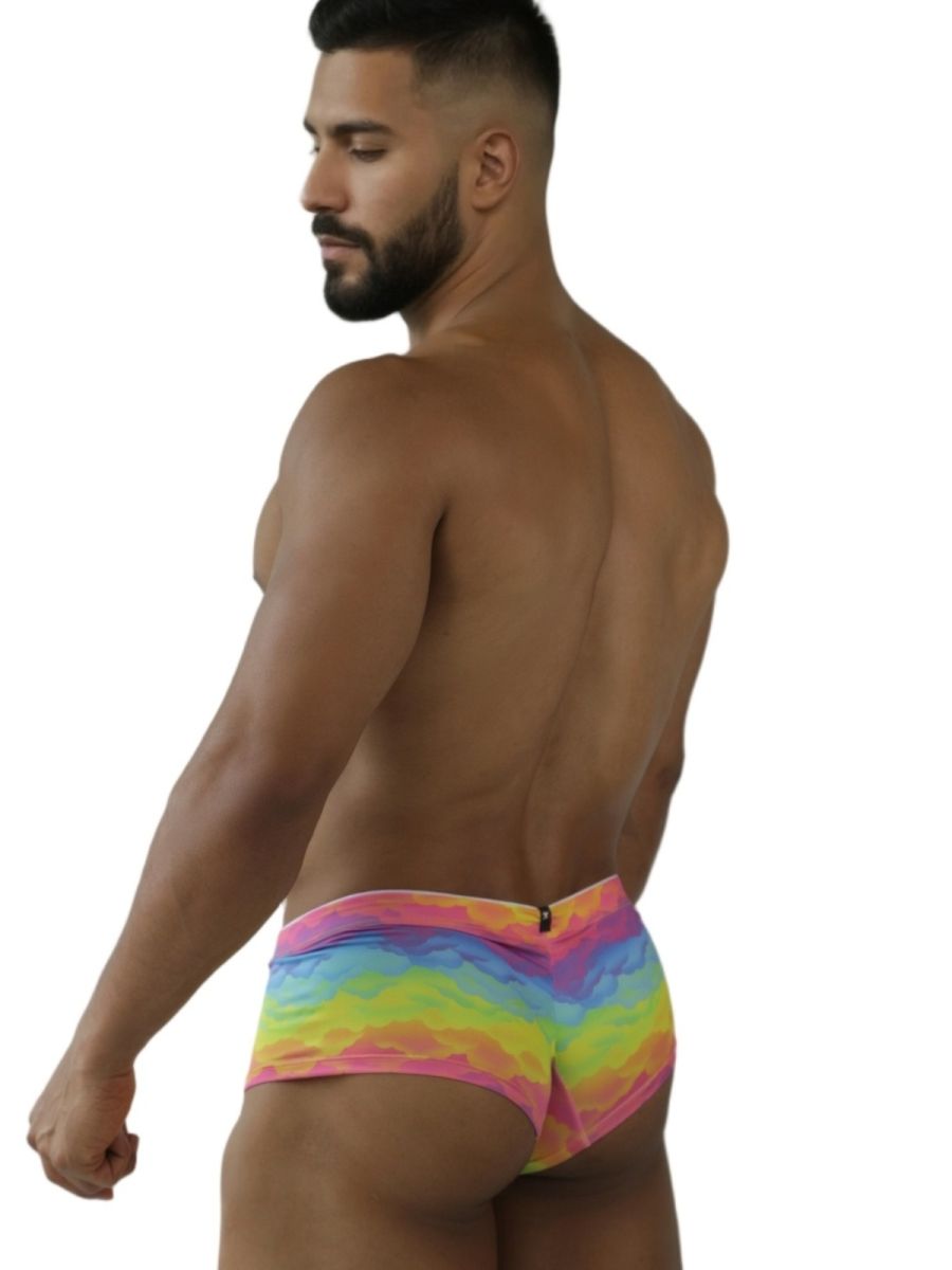 Xtremen 91283 Ultimate Low-Rise Rainbow Printed Briefs Cloud
