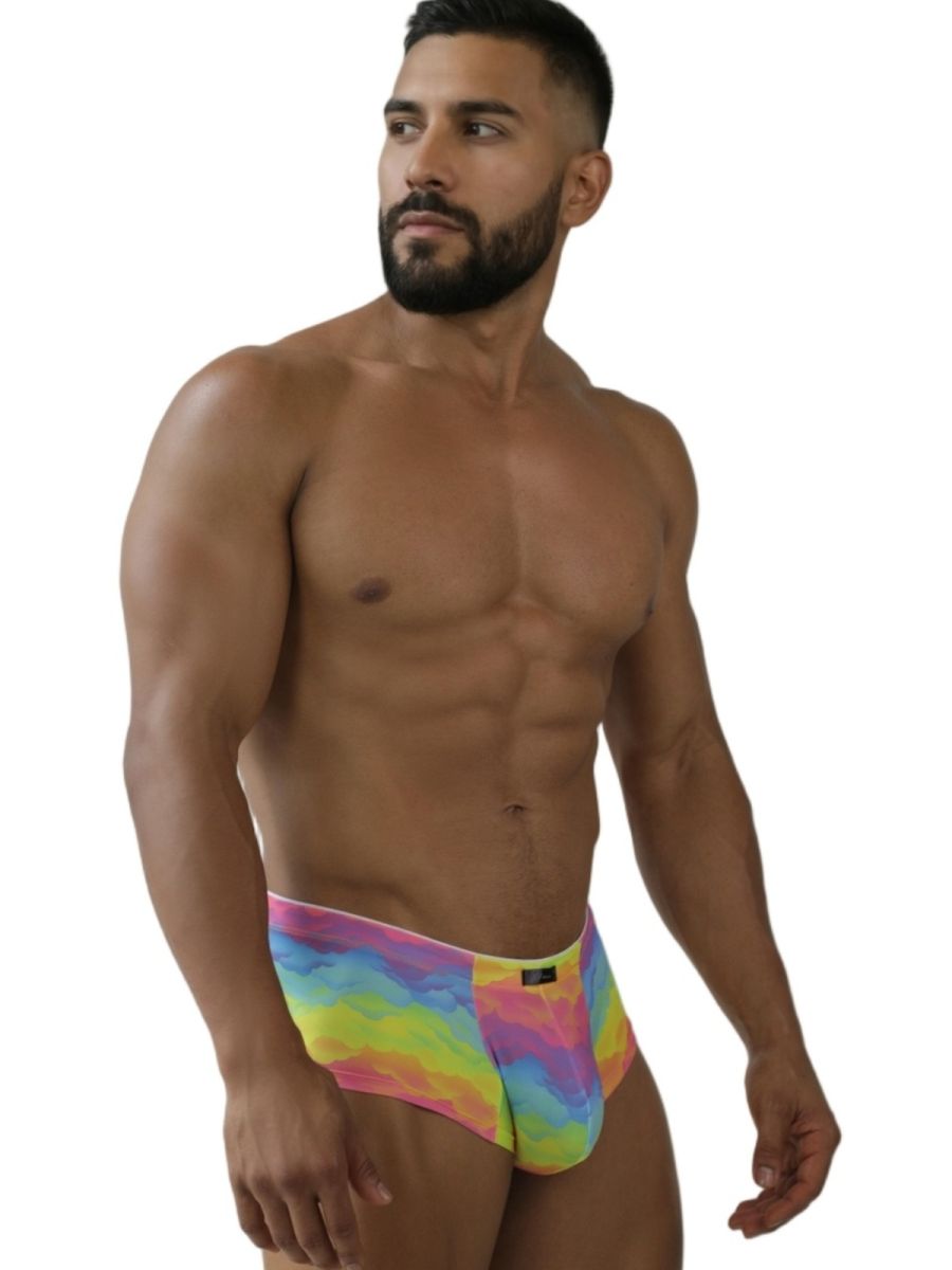 Xtremen 91283 Ultimate Low-Rise Rainbow Printed Briefs Cloud
