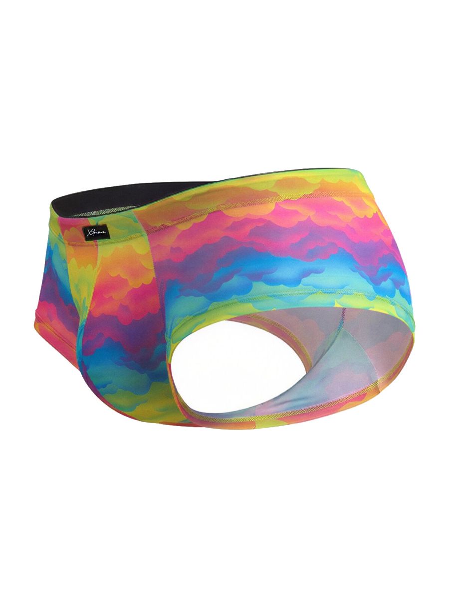 Xtremen 91283 Ultimate Low-Rise Rainbow Printed Briefs Cloud