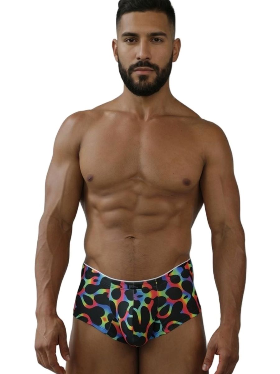Xtremen 91283 Ultimate Low-Rise Rainbow Printed Briefs Mushroom