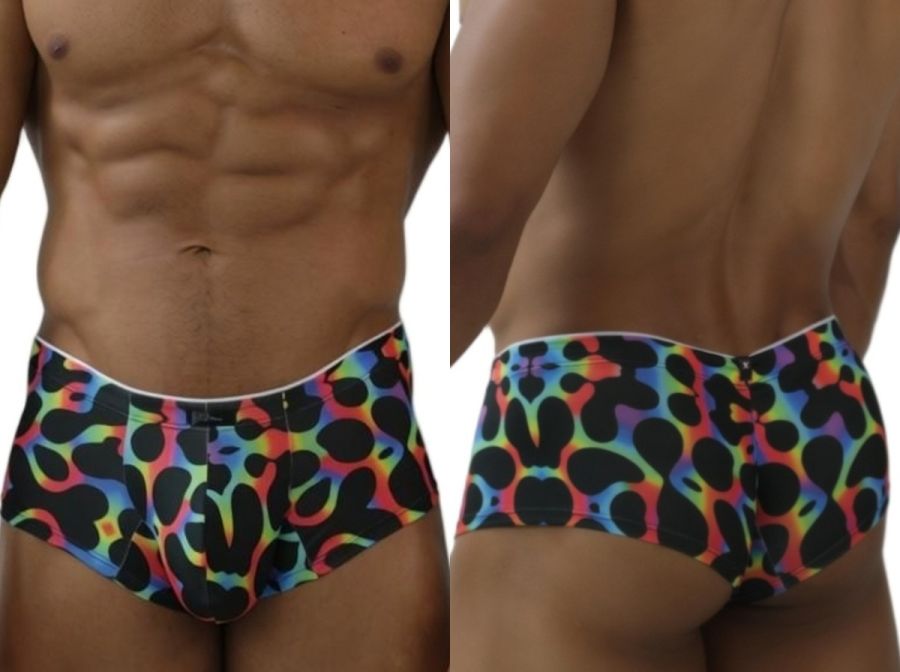 Xtremen 91283 Ultimate Low-Rise Rainbow Printed Briefs Mushroom
