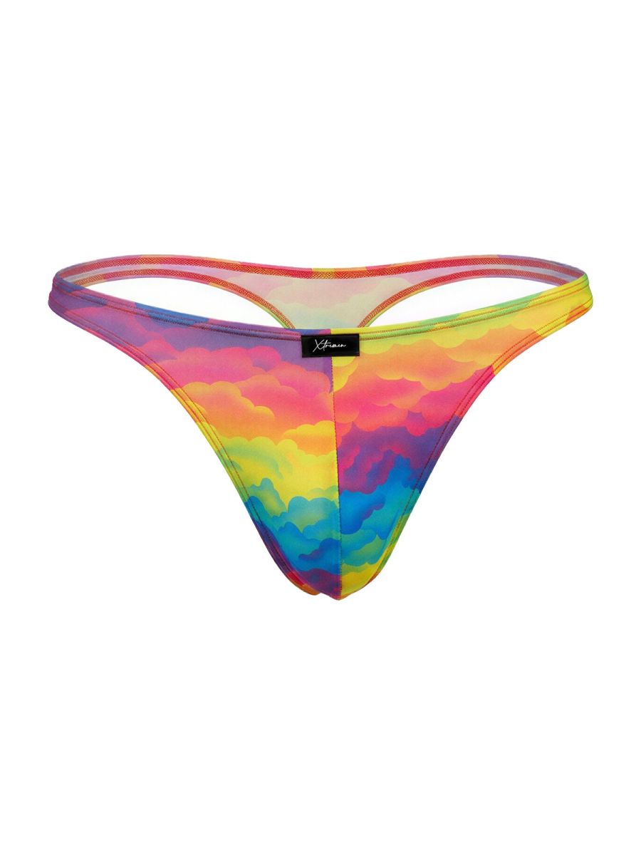 Xtremen 91284 Ultimate Rainbow Expression Men's Thong Cloud