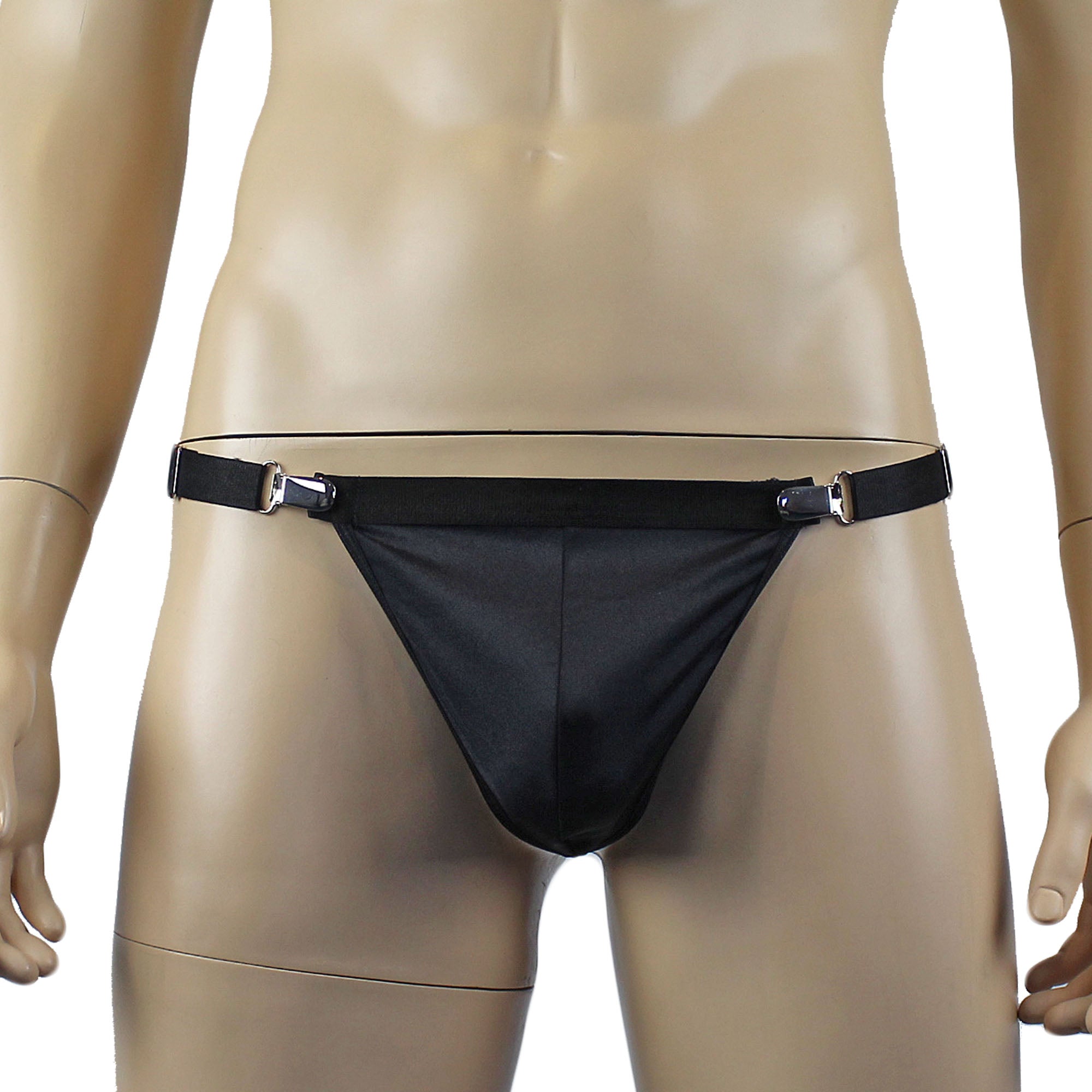 Mens Janice Corset Top, G string, Detachable Garters and Thigh High Stockings - Sizes up to 3XL