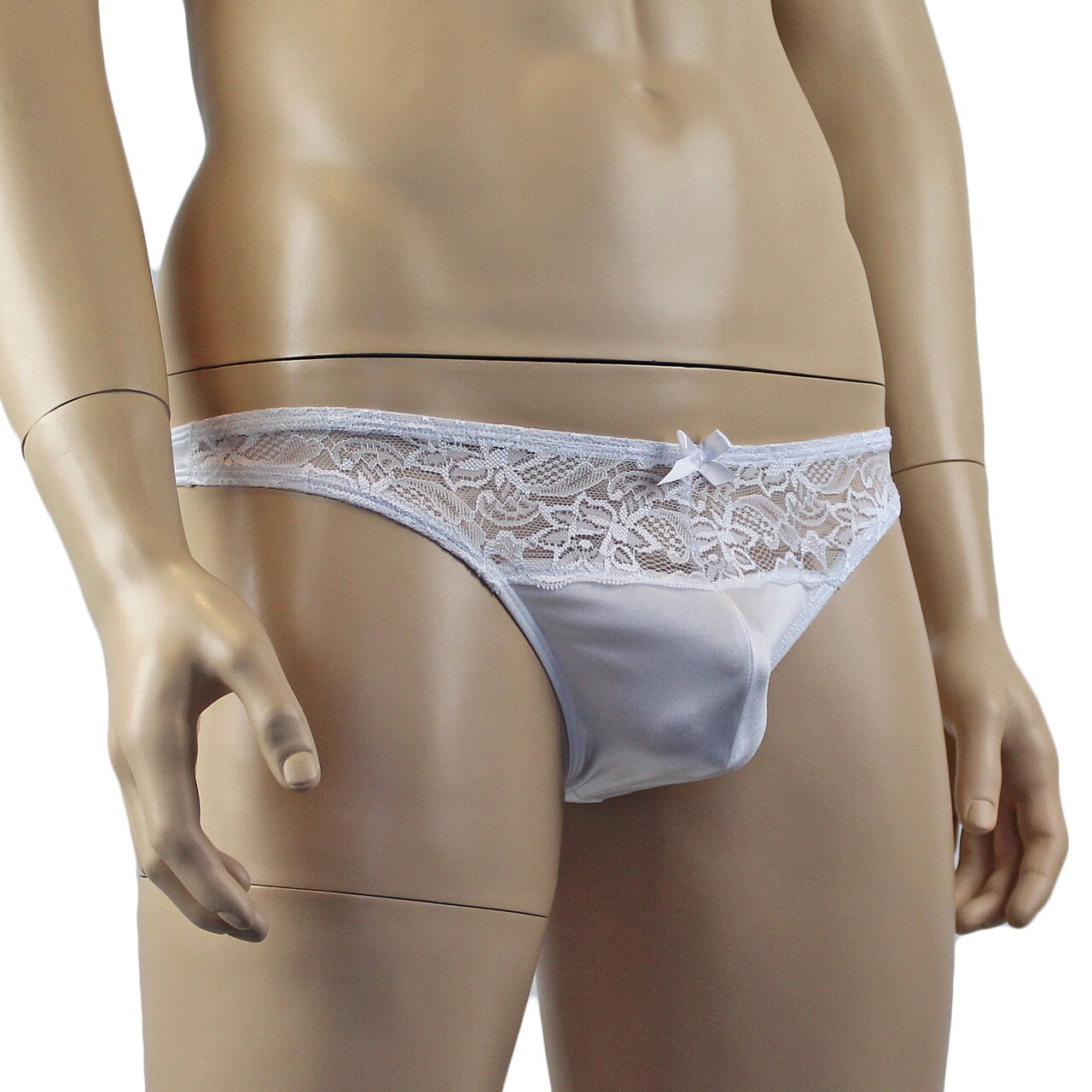 Male Romance Stretch Spandex Bikini Brief White or Black