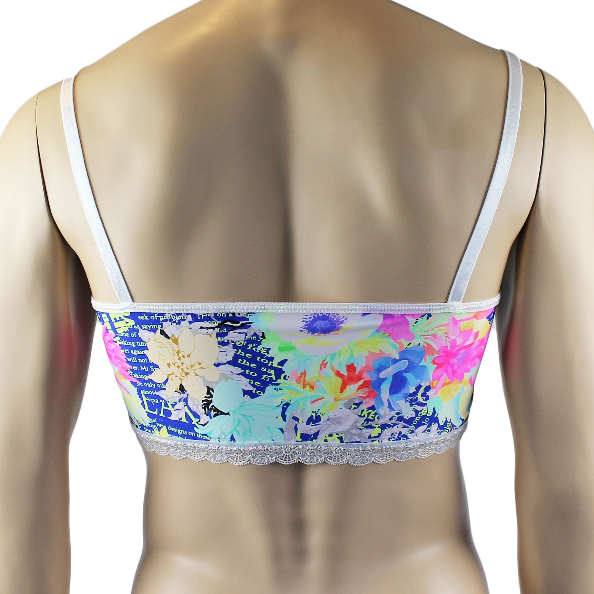 Mens Suzanne Floral Camisole Crop Top & Bikini Brief