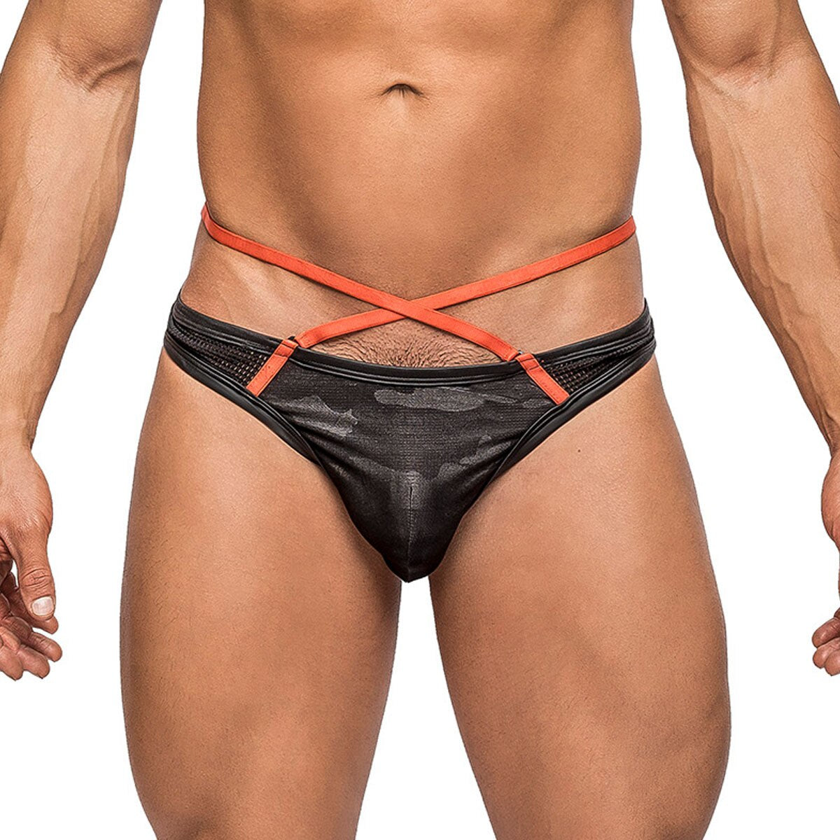 SALE - Male Power Camo Sports Net Thong