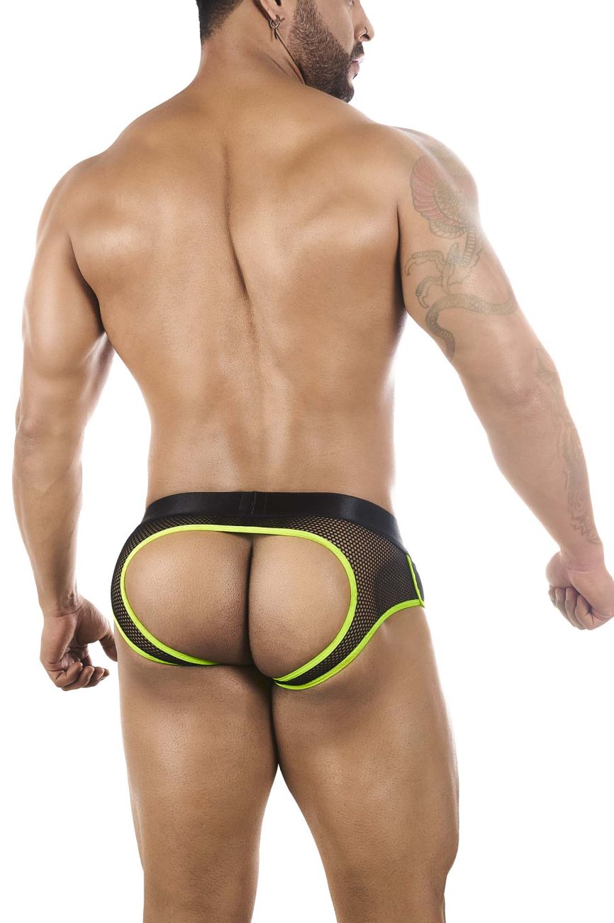 BiteWear BW2023101 Discreet Apricot Jockstrap Black Green