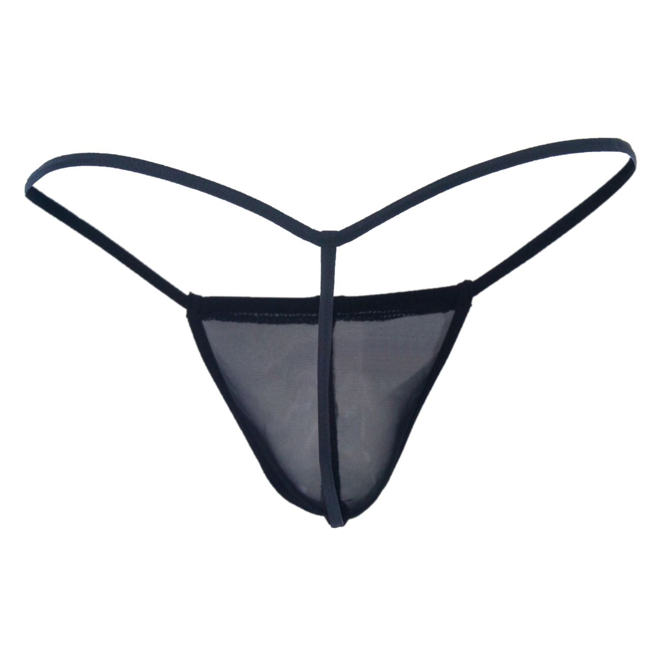 CandyMan 99246X Micro Mesh Thong Black Plus Sizes