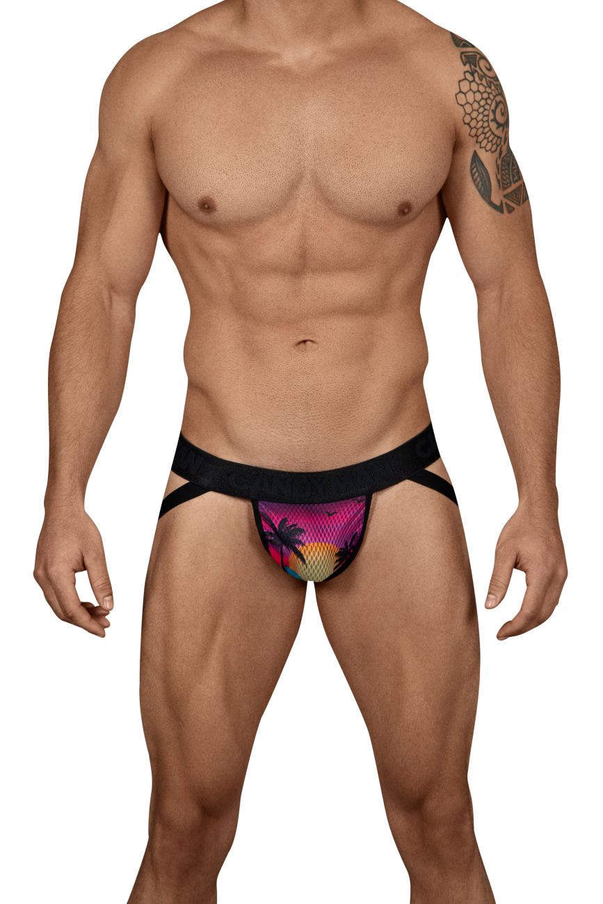 CandyMan 99455 Paradise Jockstrap-Thong Multi Coloured
