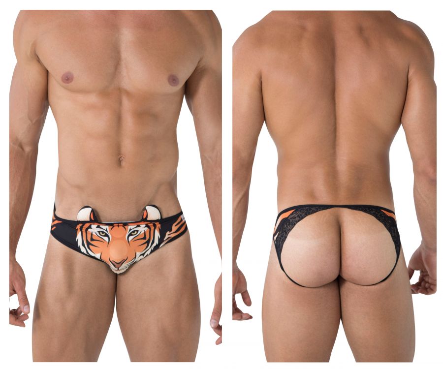 SALE - CandyMan 99458 Jockstrap Color Tiger Print