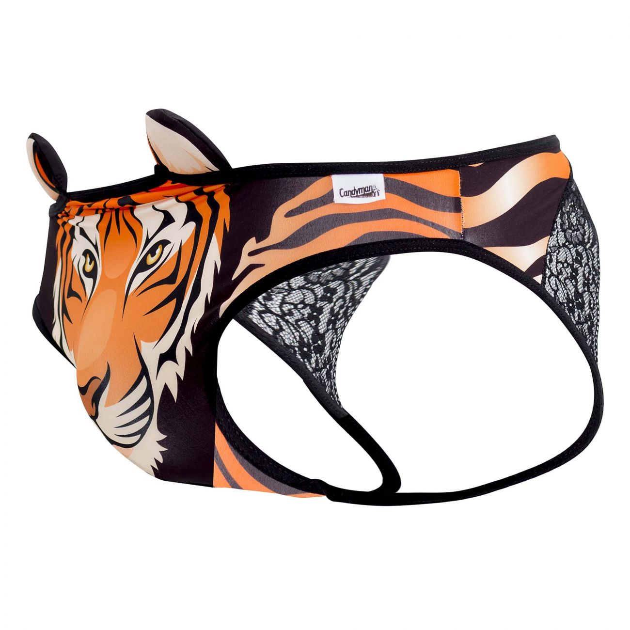 CandyMan 99458 Jockstrap Color Tiger Print