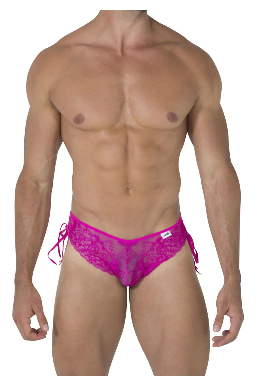 CandyMan 99488 Side Tie Lace Bikini Fuchsia