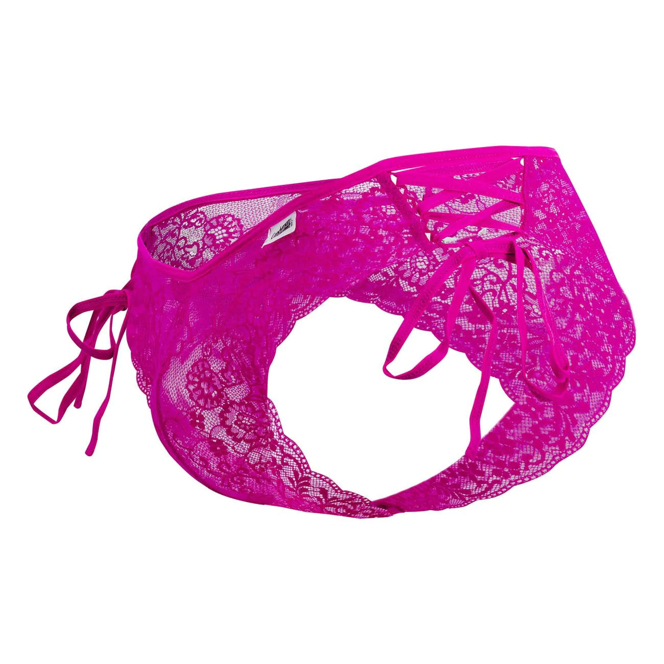 CandyMan 99488 Side Tie Lace Bikini Fuchsia