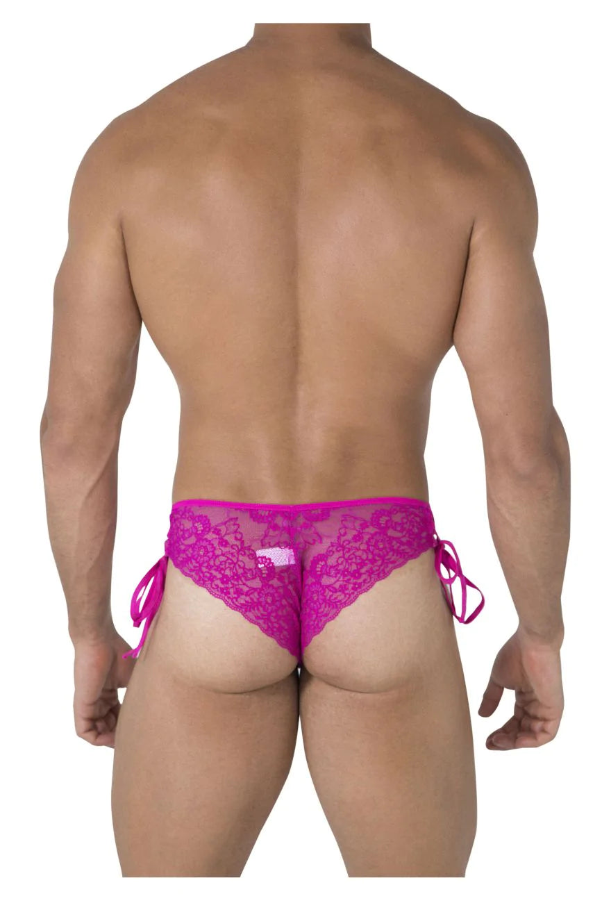 CandyMan 99488 Side Tie Lace Bikini Fuchsia