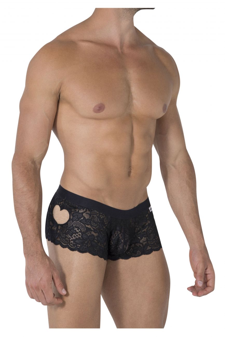 CandyMan 99491 Heart Lace Trunks Black