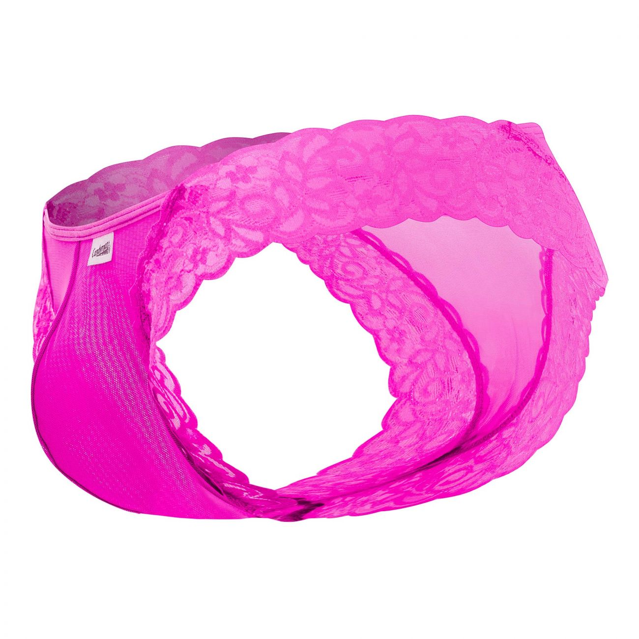 CandyMan 99506 Mesh-Lace Thongs Hot Pink