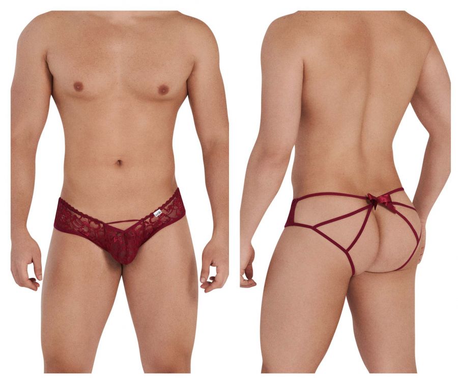 JCSTK - CandyMan 99535 Bow Jockstrap Burgundy