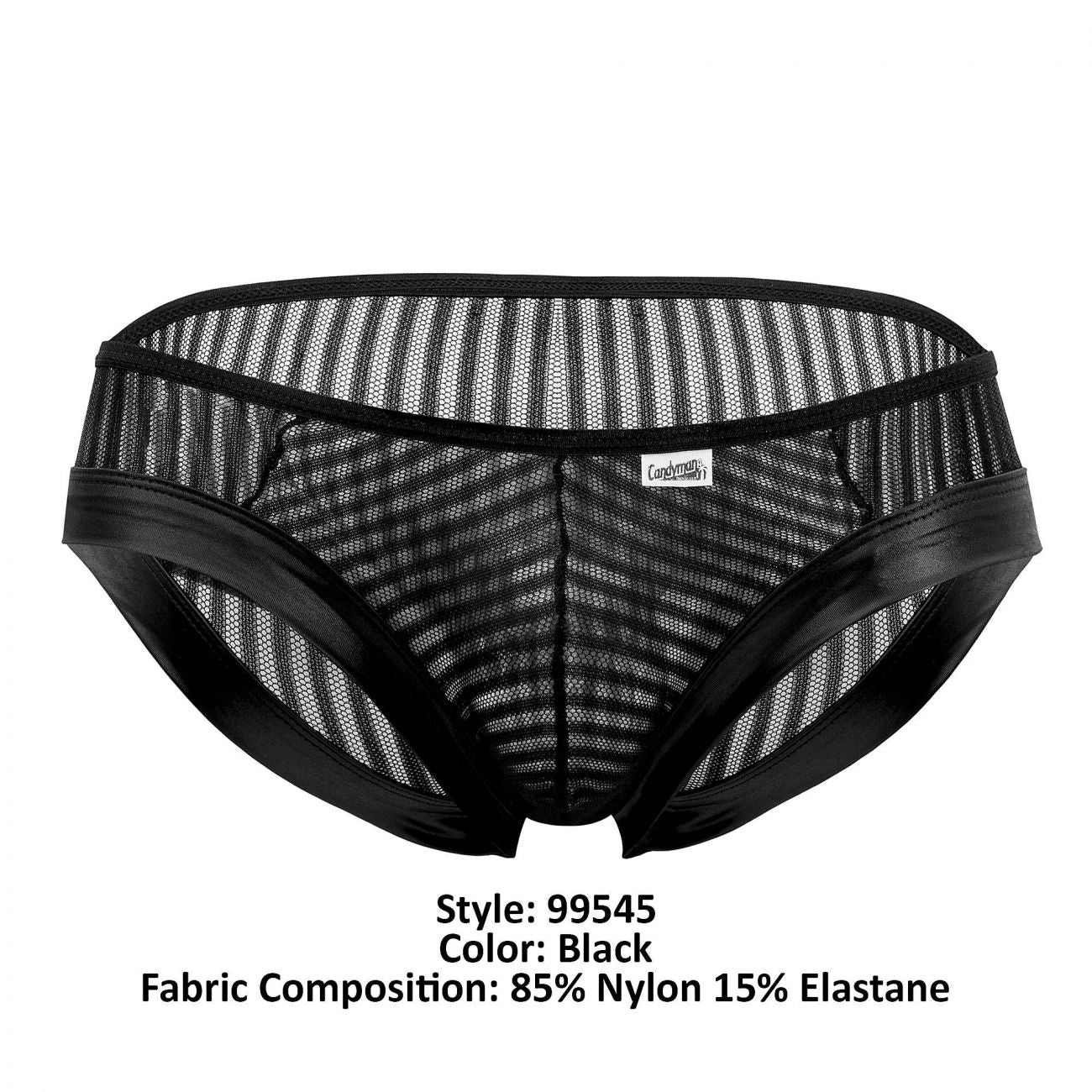 CandyMan 99545 Stripes Briefs Black