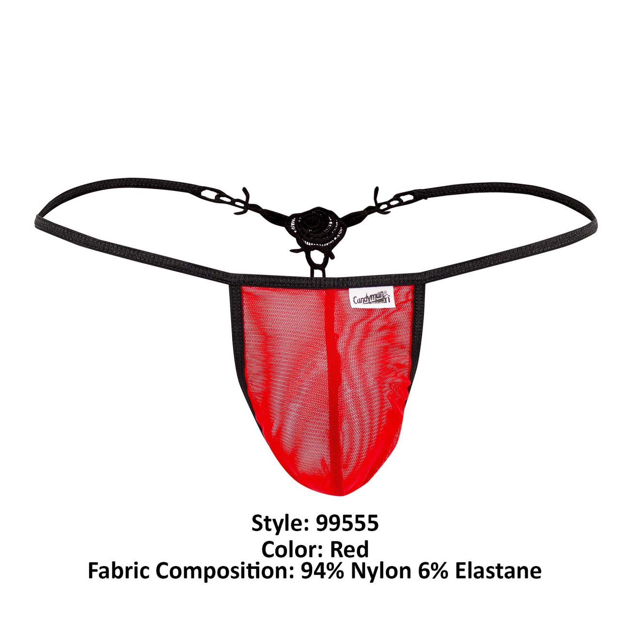 CandyMan 99555 Rose G-String Red