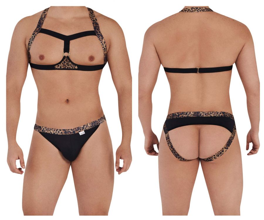 CandyMan 99567 Harness-Jockstrap Outfit Black