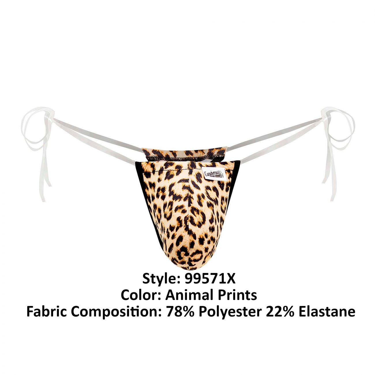 CandyMan 99571X Invisible Strap Micro G-String Animal Print Plus Sizes