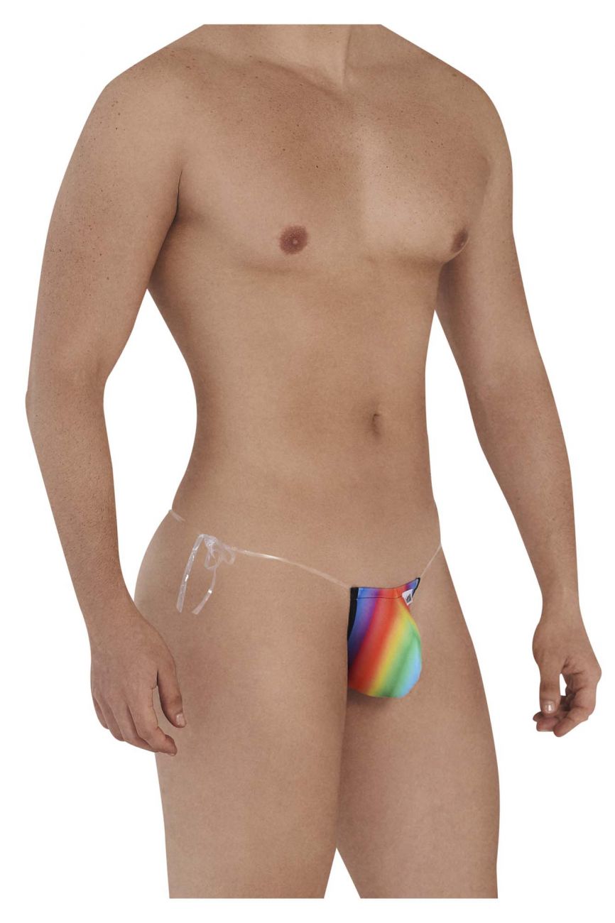 JCSTK - CandyMan 99571 Invisible Strap Micro G-String Rainbow Print