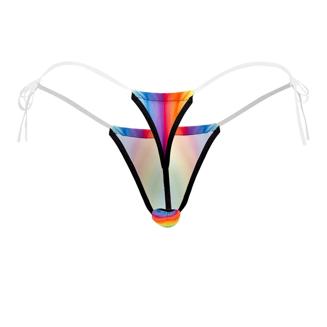 JCSTK - CandyMan 99571 Invisible Strap Micro G-String Rainbow Print