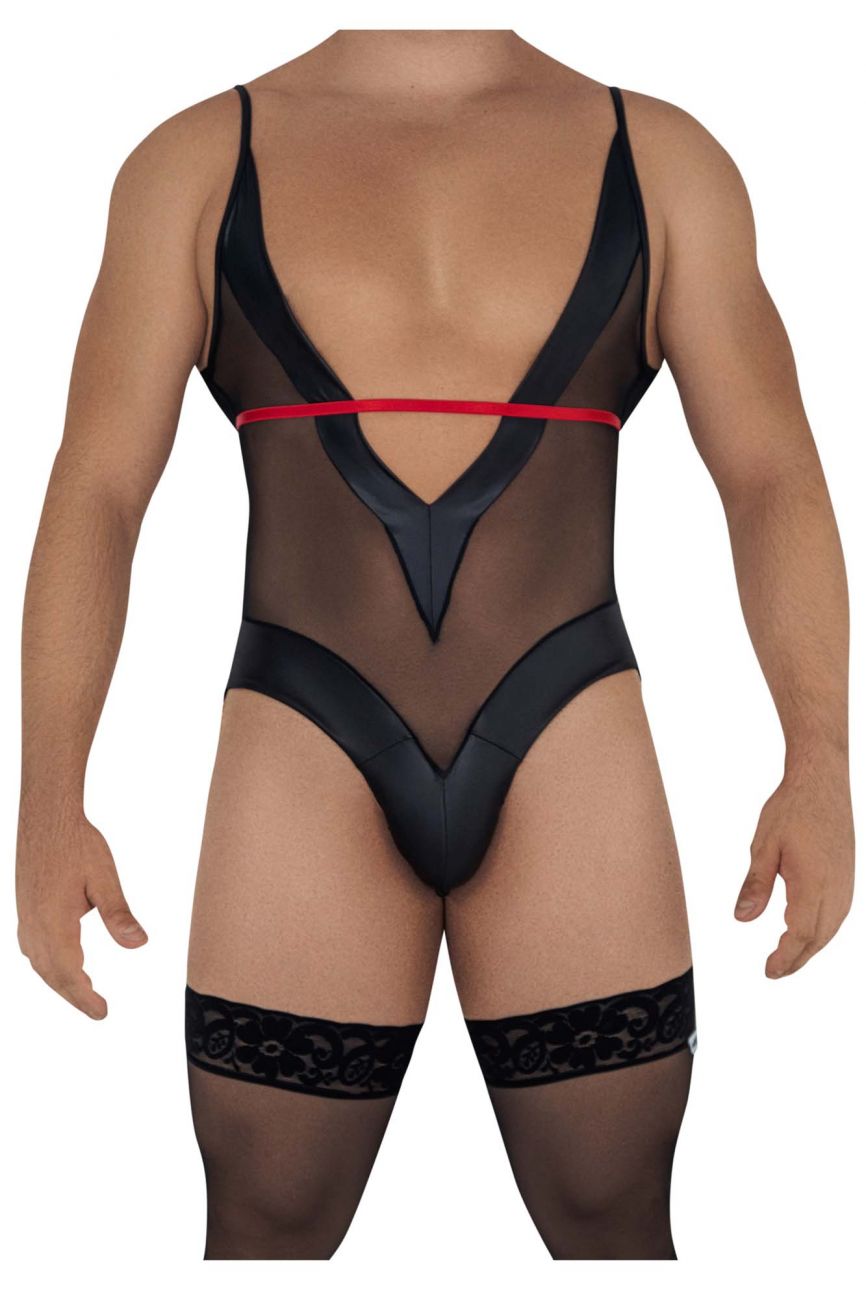 CandyMan 99600 Mesh Bodysuit Black