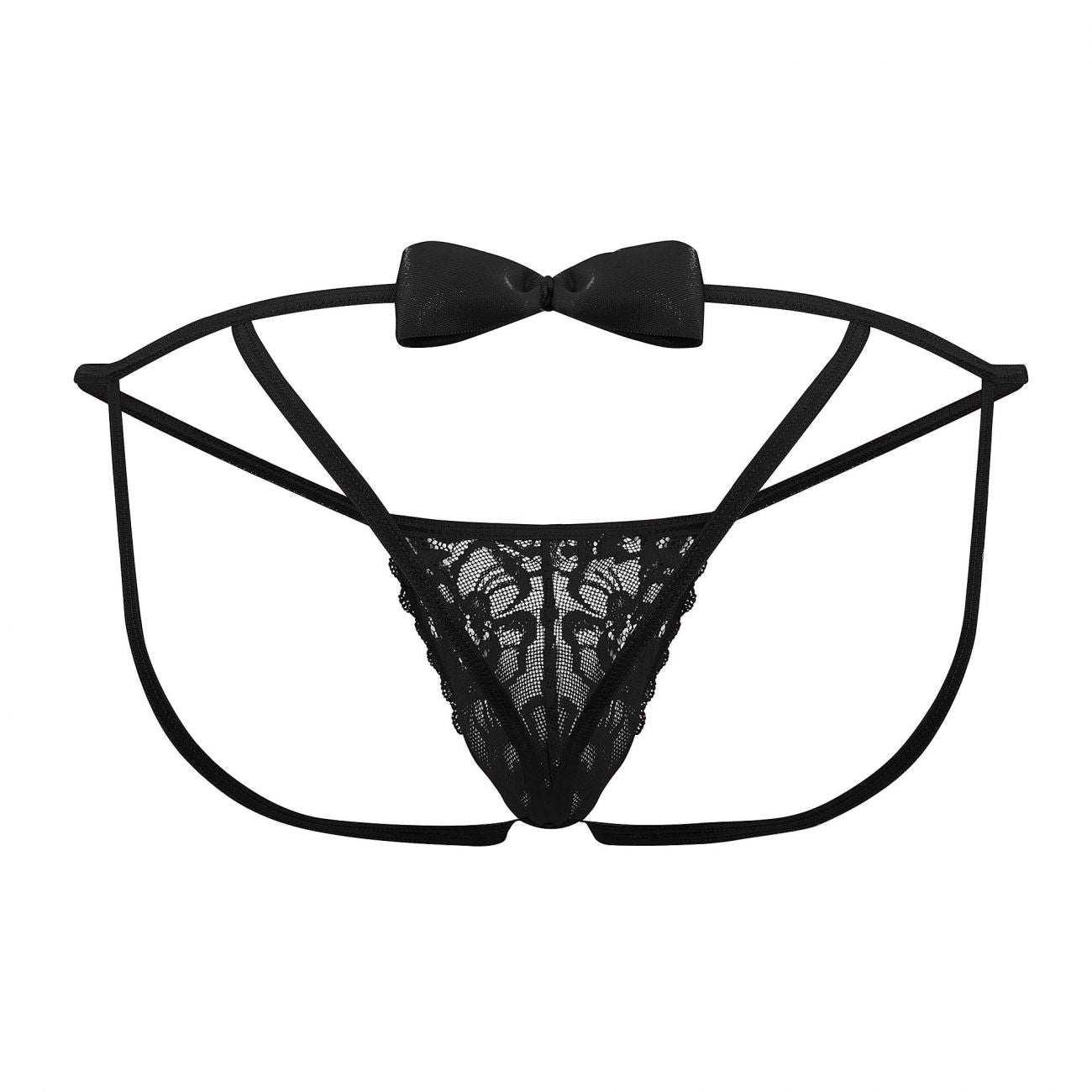 CandyMan 99606 Bow Jockstrap Black