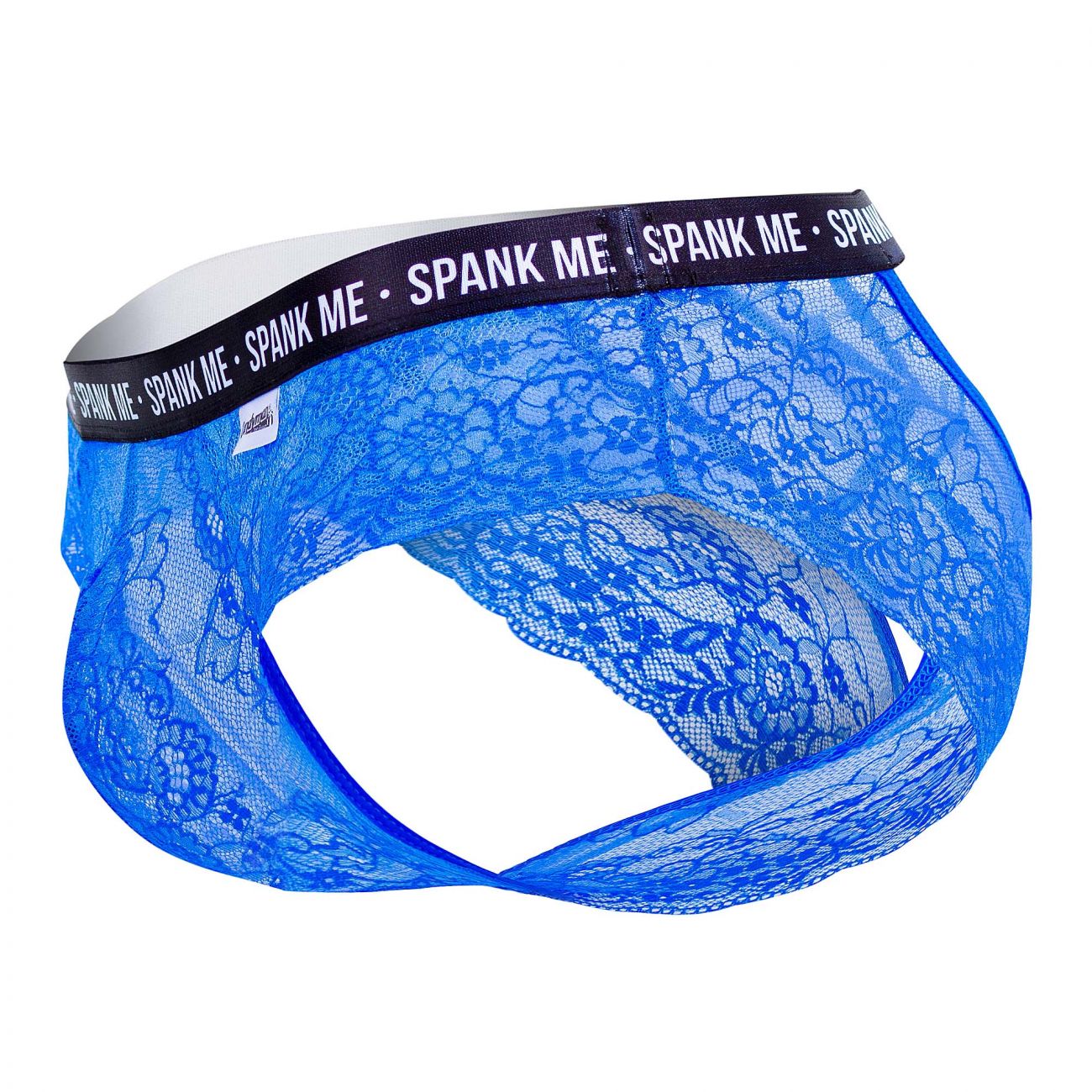 CandyMan 99615 Spank Me Lace Briefs Dark Blue