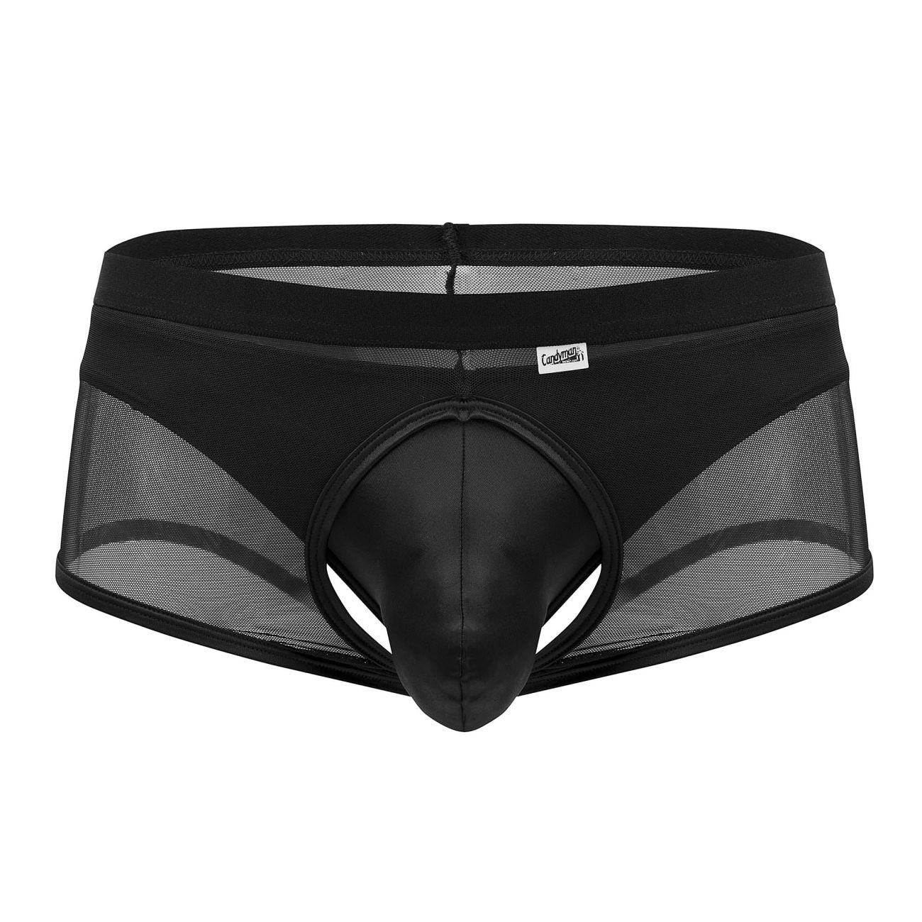 CandyMan 99629 Trunk and Thong Set Black